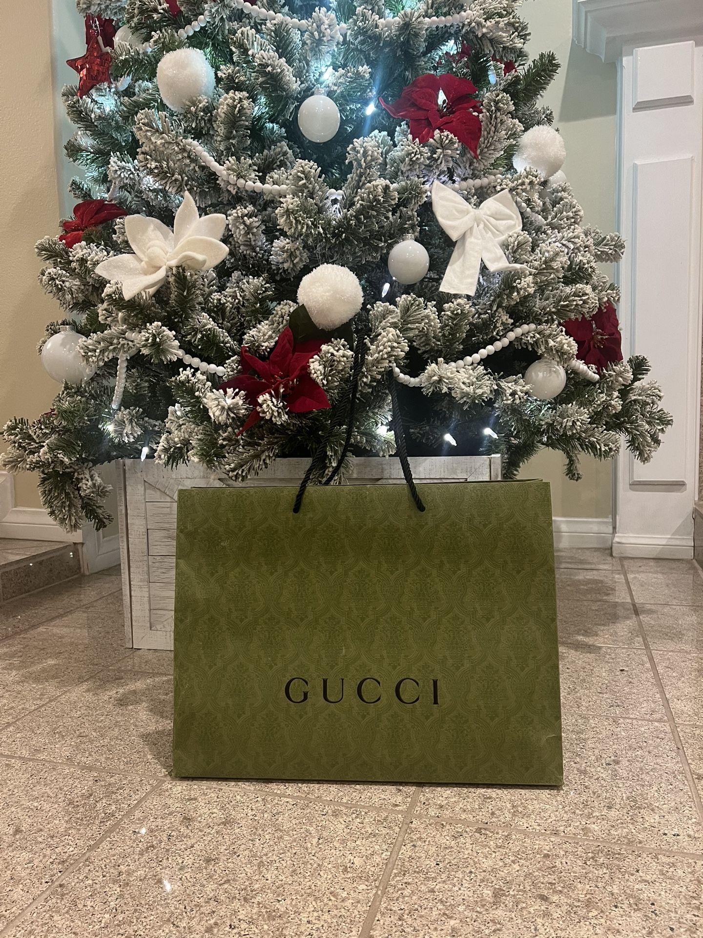 Green Gucci Shopping Bag