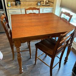 Counter Height Wood Table 48x48