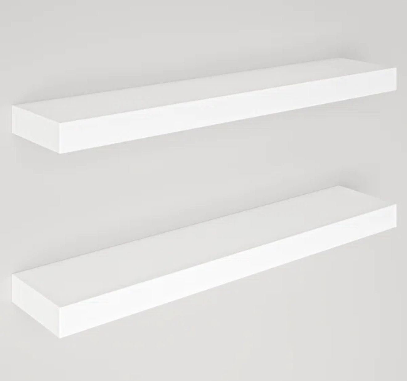 WIDE WOOD FLOATING SHELVES 24”