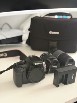 Canon Rebel T3 DSLR bundle, barely used, excellent condition. Great for portraits, travel, or everyday pics.