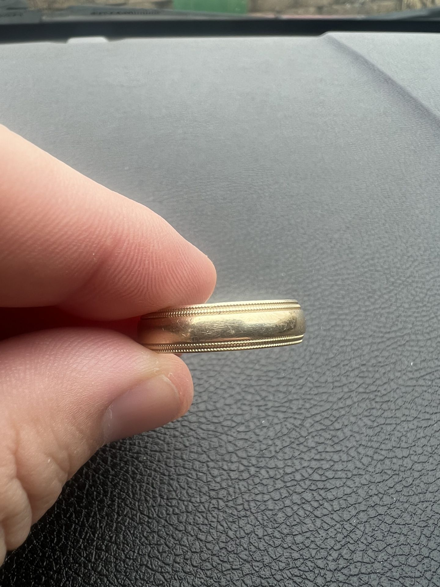 Mens 14k Wedding Band