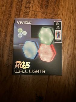 Vivitar RGB Hexagon Wall Lights