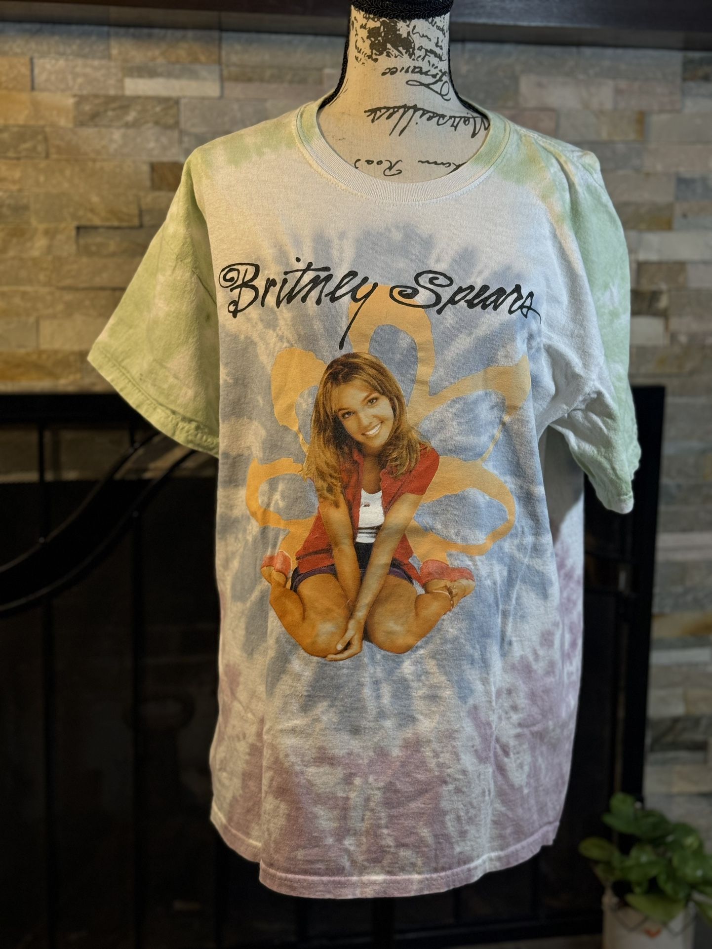 Britney Spears T-Shirt Purple Tie Dye Pop Music Unisex Med/Lg Great Condition