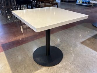 Chic Square Marble Top Dining Table