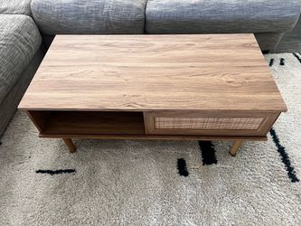 Light brown coffee table