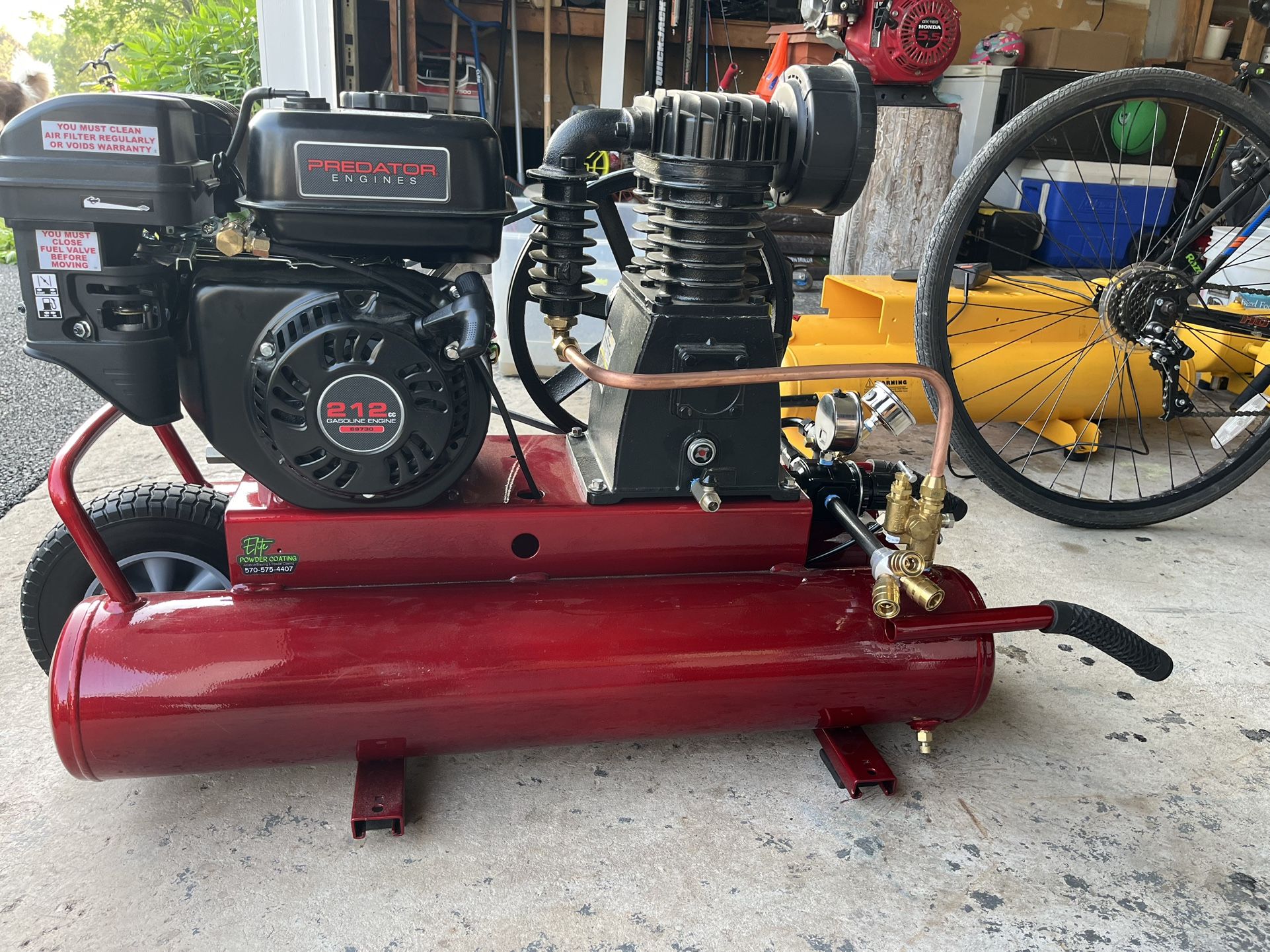 Gas Air Compressor Like New