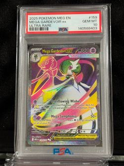 2025 Pokemon MEG EN #159 MEGA GARDEVOIR EX ULTRA RARE PSA 10