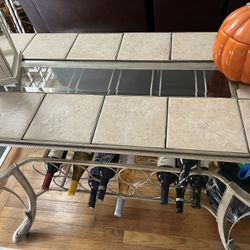 Wine Rack Table, Cocktail Table And Sofa Table