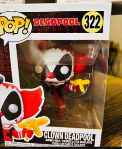 Clown Deadpool pop head