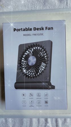 Portable desk fan