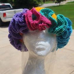 Crochet Ruffle Hat 