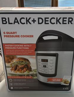 BLACK+DECKER 6 QUART INSTAPOT/PRESSURE COOKER