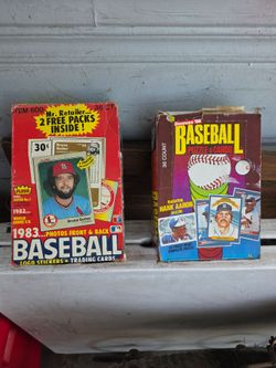 Topps unnopened baseball cards 80'