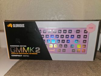 Brand New Glorious GMMK 2 Compact 65% Keyboard - Barebones Edition (Pink).