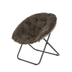 Plush Faux Fur Saucer Chair