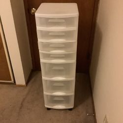 7 Drawer Tower Storage Organizer With Wheels
