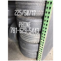 Used Tire For Sale 225/50/17 $40 each free mounting and Balancing