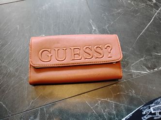 guess tan faux leather crossbody