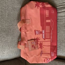 Trader Joes Peach Bag