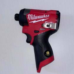 Milwaukee M12 FUEL 12V Lithium-Ion Brushless Cordless 1/4 in. Hex Impact Driver (Tool-Only)
