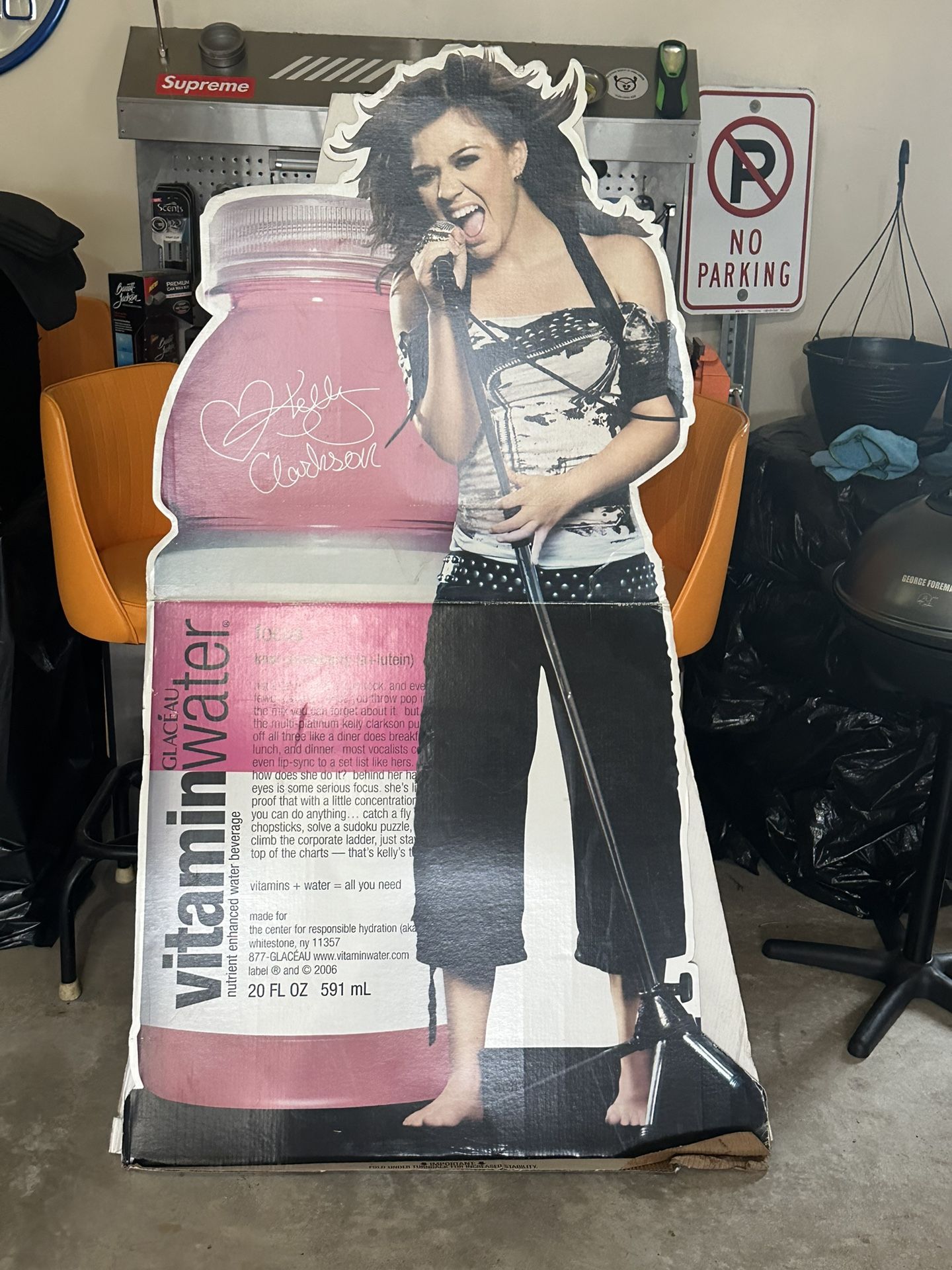 Giant Kelly Clarkson Vitamin Water Standee