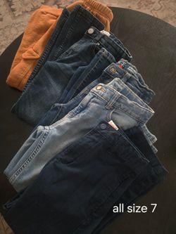 Used Boys Size 7 jeans pants and sweats Bundle
