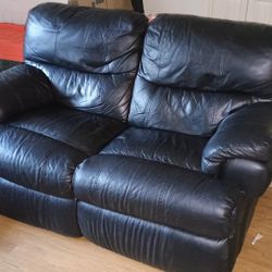 Free leather sofa set