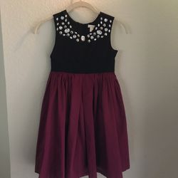 Gap Black and wine 6/7 girl dress