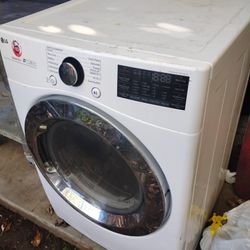 Lg 7.4 Cu. Ft. LG White Front Load Electric Dryer dlex3700w