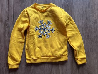 New Snowflake Sweatshirt-Size Small