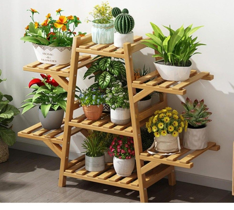 Brand new✨️ in box 📦 7 shelf bamboo🎍 plant stand 🪴