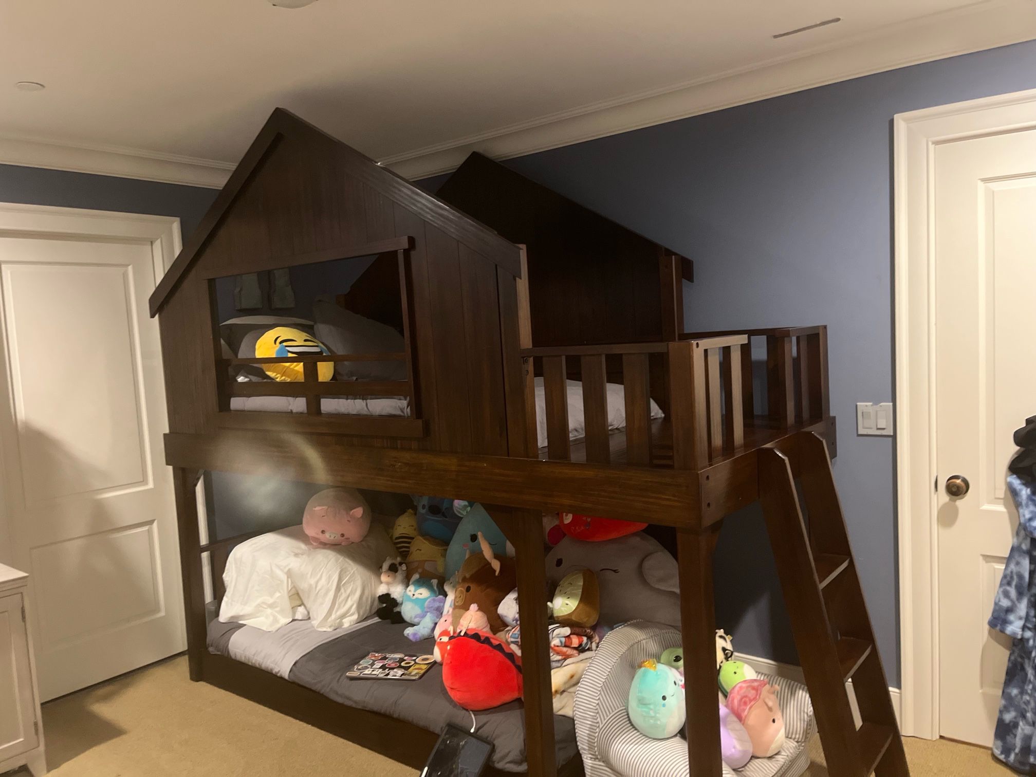 Pottery Barn Twin Over Twin Treehouse Bunk Bed