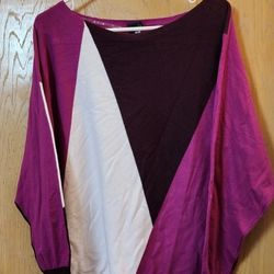 NWT Women's Deep Magenta Knit Top Size XL