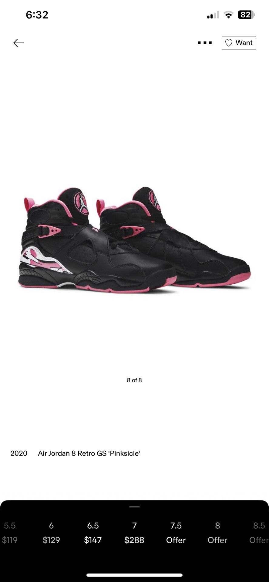 Air Jordan 8 Retro GS 'Pinksicle'