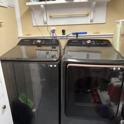 Samsung Washer Dryer Matching Set Rose Gold 
