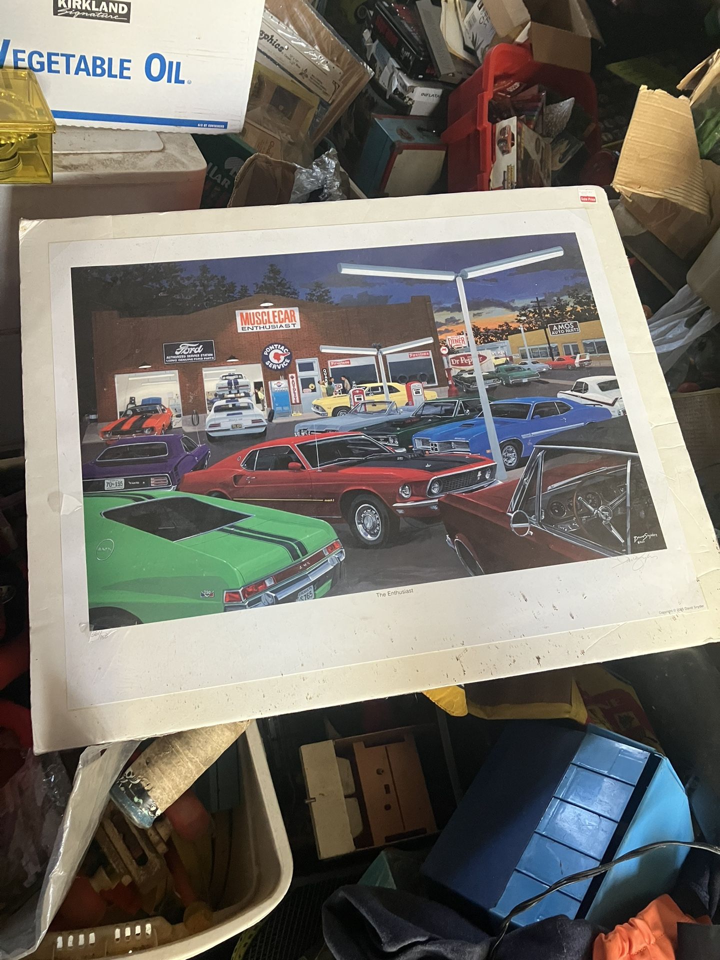 The Enthusiast 17 1/2 x 26 print by David Snyder Mustang 