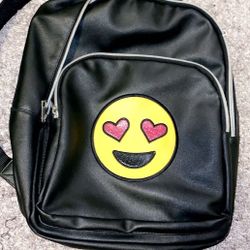 Emoji  Black Backpack