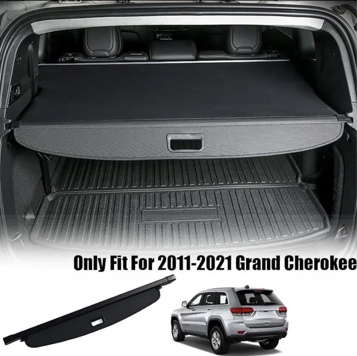 Jeep Grand Cherokee Trunk Cover Privacy Shade & Cargo Net OEM Mopar 2011-2021