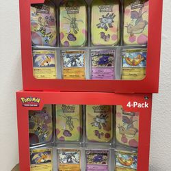 Brand New Sealed - Pokemon 151 Mini Tin 4-Pack Box’s