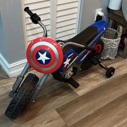 Huffy Captain America Ride On Electric Motorcycle 