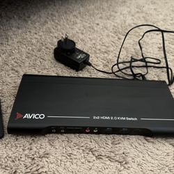 Dual Monitor KVM Switch 2 Computers 2 Monitors- HDMI 2.0 & USB 3.0-4K@60Hz, 1440p@144Hz, 1080p@240Hz $150