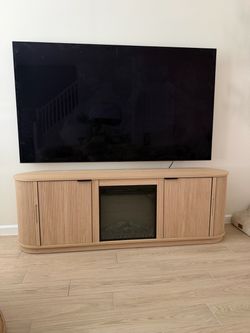 Tv stand with fireplace/heater