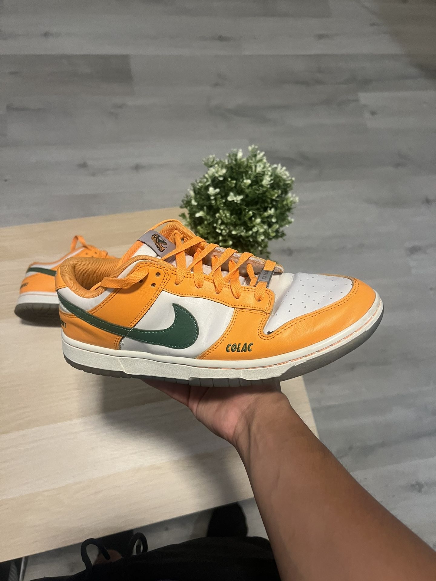 Size 9.5  - Florida A&M University x Nike Dunk Low Rattlers Men’s Shoes No Box Nike Dunk Low x Florida A&M FAMU Rattlers Size 10.5 DR6188  main image 2