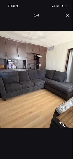 Sectional Couch (Gray Cloth Material)  OBO
