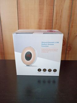 Natural Sounds & FM Radio alarm Clock
