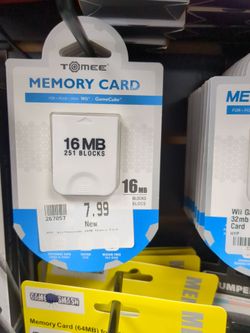 Nintendo GameCube Memory Cards
