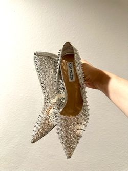 Steve Madden Spiked Stiletto Clear High Heels