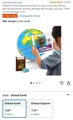Smart Educational Globe for Kids, Interactive AR Toy, Ideal for Preschool Learning