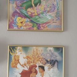 Original Print Little Mermaid Framed