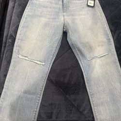 NWT $235 Hudson Holly High Rise Straight Crop jeans Size 32 Style WHC2016DPP